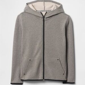 GAP Kids M Gray Jacket NWT Black Full Zip Hoodie Lightweight Outerwear Girl Boy